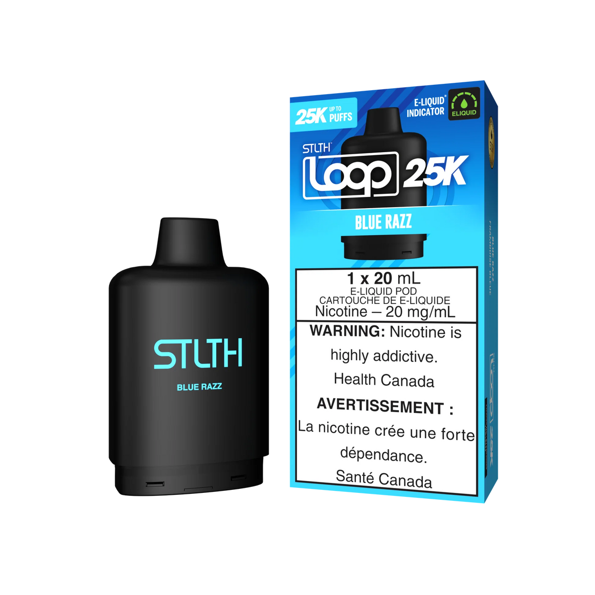 STLTH LOOP 25k Pre-Filled Pods (Blue Razz)
